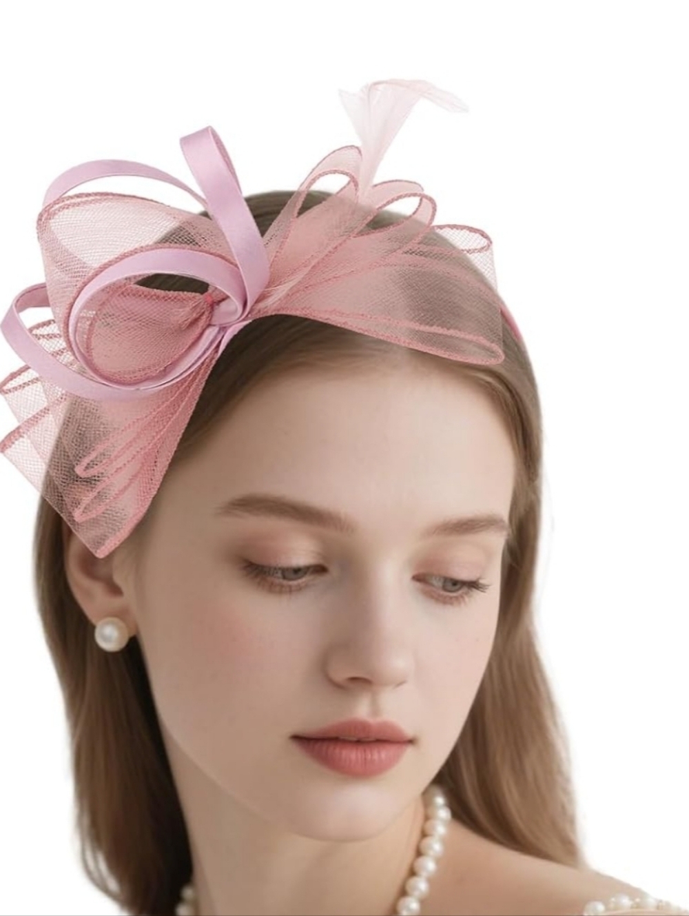 NEW! Elegant Pink Fascinator Headband